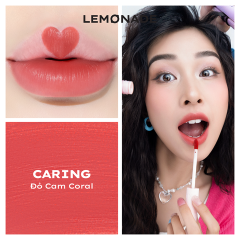  SON KEM MỊN LÌ THUẦN CHAY LEMONADE PERFECT COUPLE LIP - CAREFREE 