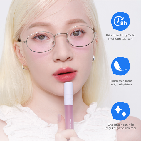  COMBO LEMONADE MÁ HỒNG CĂNG BÓNG MIRROR MIRROR BLUSH CUSHION 8G VÀ SON KEM PERFECT COUPLE LIP 
