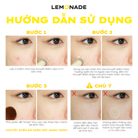  COMBO LEMONADE CHE KHUYẾT ĐIỂM MATTE ADDICT CONCEALER &  KẸP MI CURLER 
