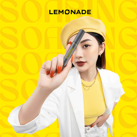  COMBO LEMONADE BẢNG PHẤN MẮT AESTHETIC MULTI-TASK PALETTE 10.8G & CHUỐT MI SOARING MASCARA 