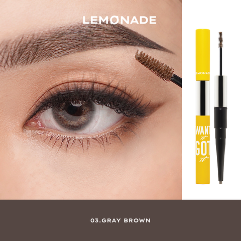  COMBO LEMONADE BẢNG PHẤN MẮT AESTHETIC EYESHADOW PALETTE VÀ CHÌ KẺ MÀY 2 ĐẦU DUAL EYEBROW 