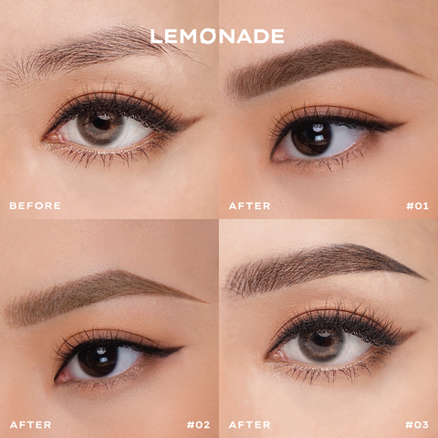  COMBO LEMONADE MASCARA SUPERNATURAL VÀ CHÌ KẺ MÀY 2 ĐẦU LEMONADE DUAL EYEBROW 