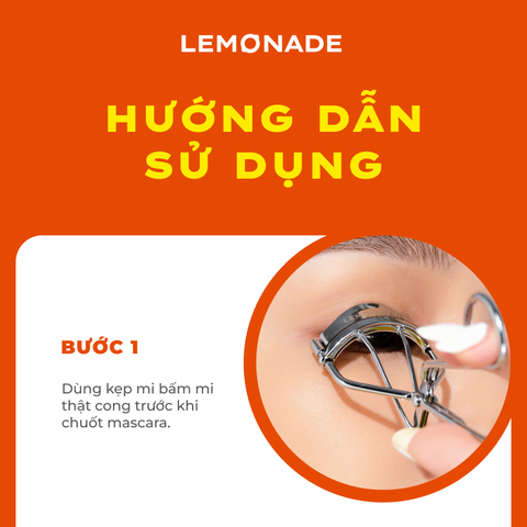  COMBO LEMONADE CHUỐT MI TƠI DÀI LÂU TRÔI SOARING MASCARA & KẸP MI CONG LÂU LEMONADE CURLER 