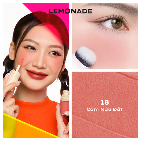  MÁ KEM MỊN LÌ THUẦN CHAY LEMONADE PERFECT COUPLE BLUSH 