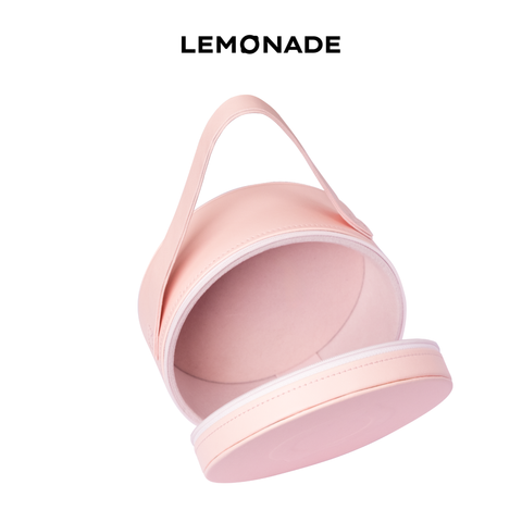  Túi xách tròn đựng mỹ phẩm Lemonade Round Bag 15x8cm 