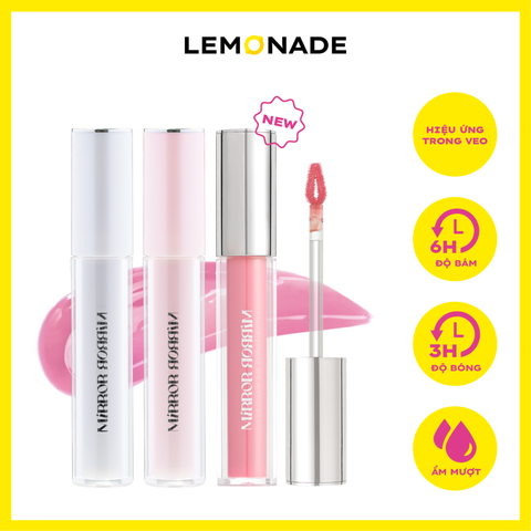  SON TINT BÓNG KHÔNG DÍNH BỀN MÀU LEMONADE MIRROR MIRROR WATER TINT 