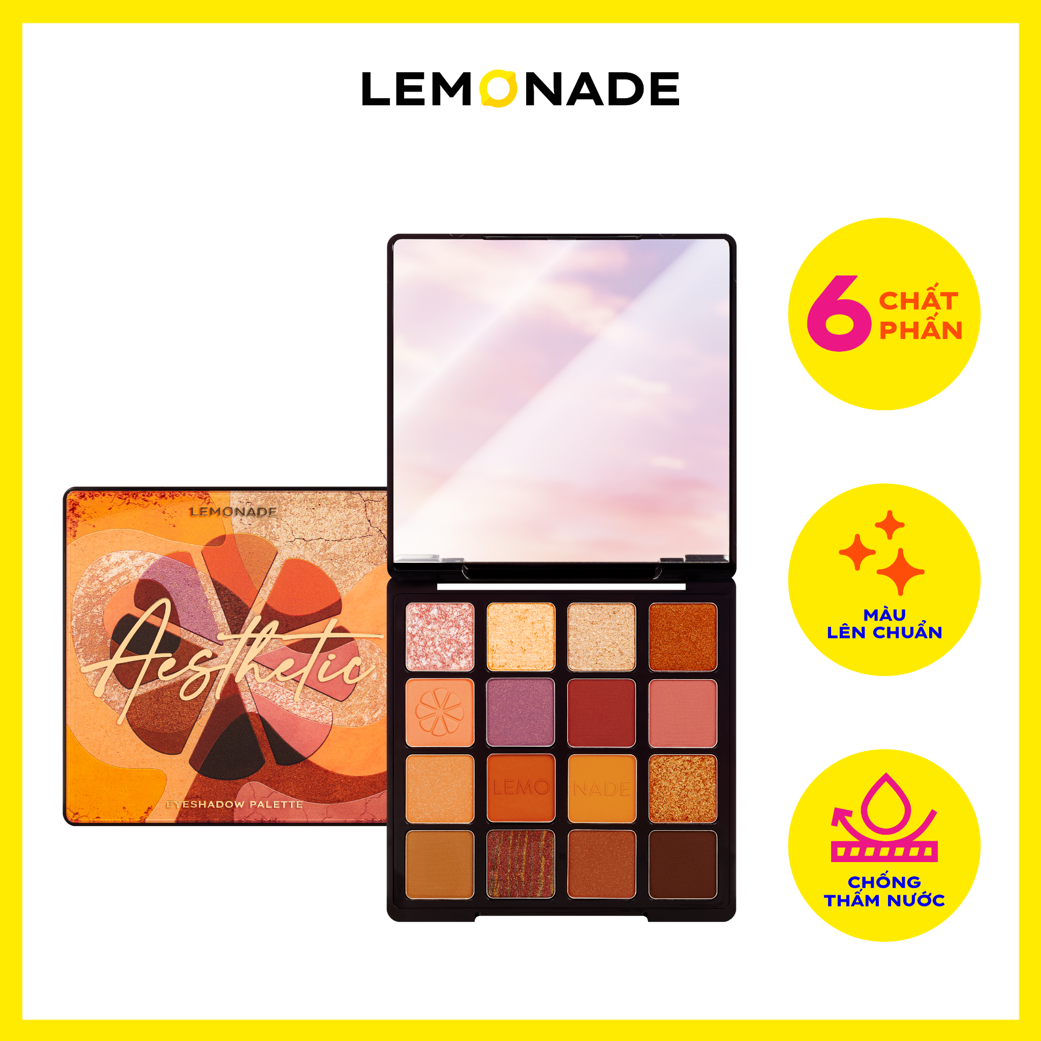 BẢNG PHẤN MẮT LEMONADE AESTHETIC EYESHADOW PALETTE