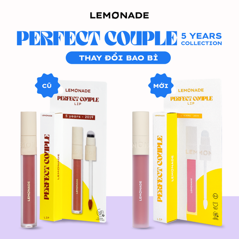  SON KEM MỊN LÌ THUẦN CHAY LEMONADE PERFECT COUPLE LIP 