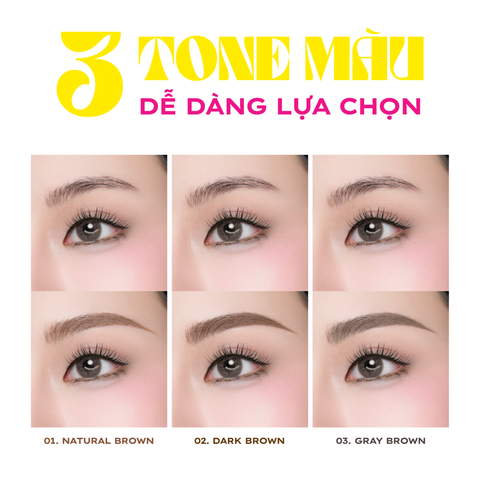  [DEAL MỞ BÁN] COMBO LEMONADE MÁ HỒNG CĂNG BÓNG MIRROR MIRROR BLUSH CUSHION 8G VÀ  CHÌ KẺ MÀY MICRO EYEBROW 0.1G 