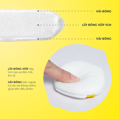  Bông phấn phủ chuyên nghiệp 