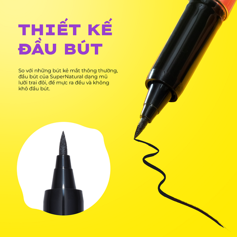  [QUÀ TẶNG] COMBO LEMONADE SUPERNATURAL EYELINER VÀ LÓT LY CAO SU 