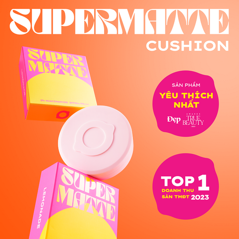  COMBO LEMONADE PHẤN PHỦ SUPERMATTE NO MAKEUP LOOSE POWDER & PHẤN NƯỚC SUPERMATTE CUSHION 