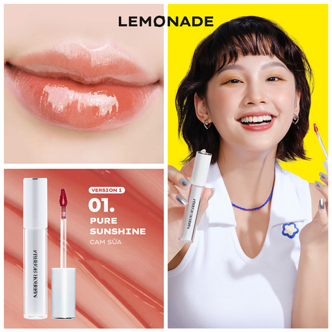  [QUÀ TẶNG] SON TINT BÓNG KHÔNG DÍNH BỀN MÀU LEMONADE MIRROR MIRROR WATER TINT & KẸP MI CONG LÂU LEMONADE CURLER 