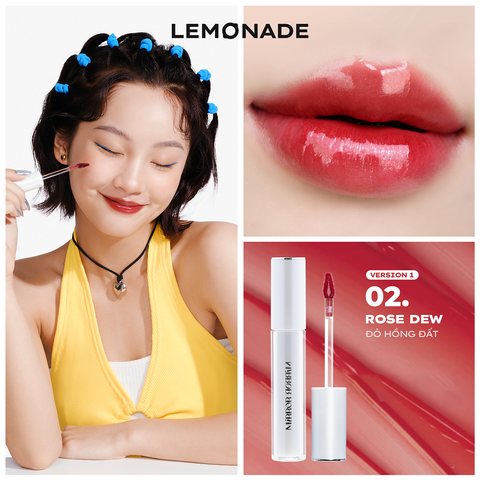  SON TINT BÓNG KHÔNG DÍNH BỀN MÀU LEMONADE MIRROR MIRROR WATER TINT 