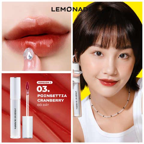  [FLASHSALE 99K] SON TINT BÓNG KHÔNG DÍNH BỀN MÀU LEMONADE MIRROR MIRROR WATER TINT 
