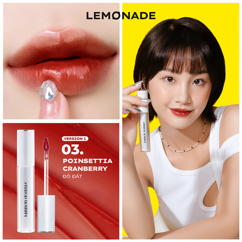  [QUÀ TẶNG] SON TINT BÓNG KHÔNG DÍNH BỀN MÀU LEMONADE MIRROR MIRROR WATER TINT & KẸP MI CONG LÂU LEMONADE CURLER 