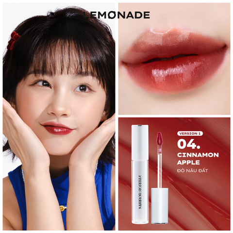  [FLASHSALE 99K] SON TINT BÓNG KHÔNG DÍNH BỀN MÀU LEMONADE MIRROR MIRROR WATER TINT 