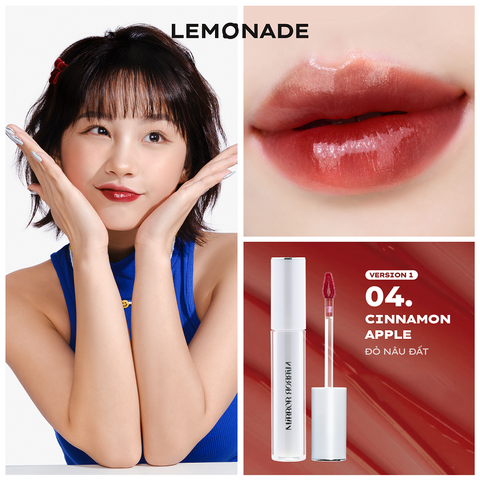  [QUÀ TẶNG] SON TINT BÓNG KHÔNG DÍNH BỀN MÀU LEMONADE MIRROR MIRROR WATER TINT & KẸP MI CONG LÂU LEMONADE CURLER 