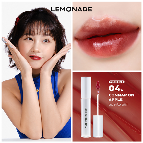  SON TINT BÓNG KHÔNG DÍNH BỀN MÀU LEMONADE MIRROR MIRROR WATER TINT 