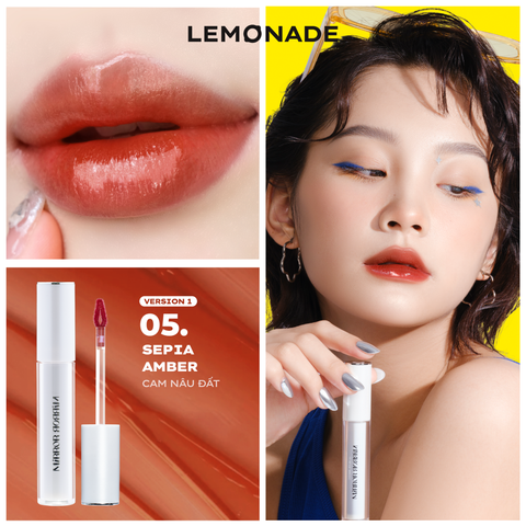  [FLASHSALE 99K] SON TINT BÓNG KHÔNG DÍNH BỀN MÀU LEMONADE MIRROR MIRROR WATER TINT 