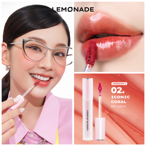  [FLASHSALE 99K] SON TINT BÓNG KHÔNG DÍNH BỀN MÀU LEMONADE MIRROR MIRROR WATER TINT 