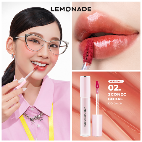  SON TINT BÓNG KHÔNG DÍNH BỀN MÀU LEMONADE MIRROR MIRROR WATER TINT 