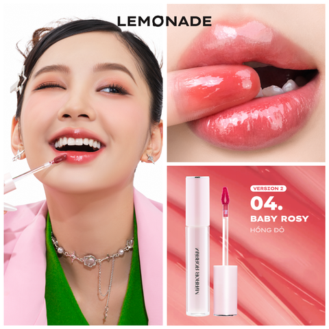  [FLASHSALE 99K] SON TINT BÓNG KHÔNG DÍNH BỀN MÀU LEMONADE MIRROR MIRROR WATER TINT 