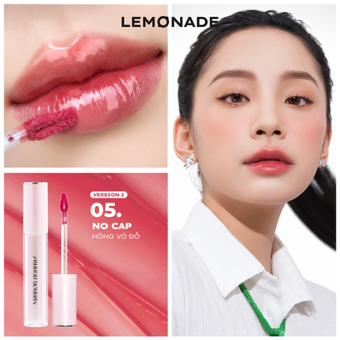  [FLASHSALE 99K] SON TINT BÓNG KHÔNG DÍNH BỀN MÀU LEMONADE MIRROR MIRROR WATER TINT 