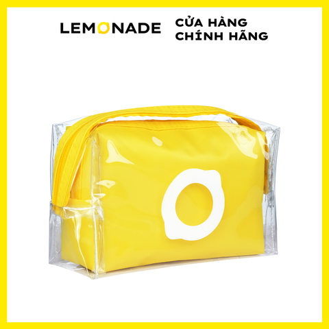  [QUÀ TẶNG] COMBO LEMONADE TÚI ĐỰNG MỸ PHẨM MAKEUP BAG VÀ LÓT LY CAO SU 