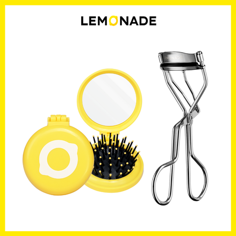  [QUÀ TẶNG] KẸP MI & GƯƠNG LƯỢC GẬP LEMONADE 