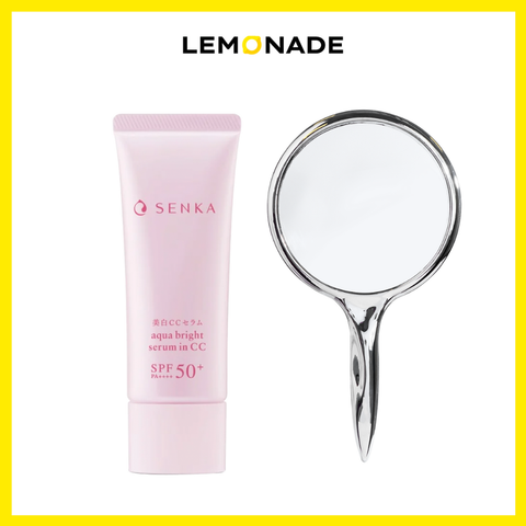  [QUÀ TẶNG] KEM CHỐNG NẮNG SENKA & GƯƠNG CẦM TAY LEMONADE MIRROR 