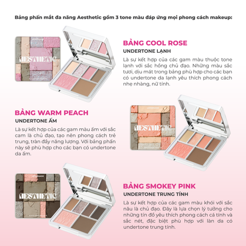  COMBO LEMONADE MÁ HỒNG CĂNG BÓNG MIRROR MIRROR BLUSH CUSHION 8G VÀ BẢNG PHẤN MẮT AESTHETIC MULTI-TASK PALETTE 10.8G 