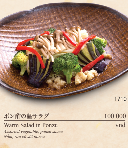 Warm Salad in Ponzu