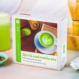 Bột trà xanh matcha sữa túi 12g, 16 túi, hộp, Matchi Matcha