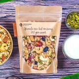 Granola siêu hạt ăn kiêng 45% yến mạch L’angfarm, 300g, bịch, mẫu kraft 1 mặt trong