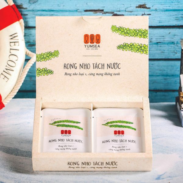 Rong nho tách nước, 120g, hộp, mẫu kaisho, Yumsea