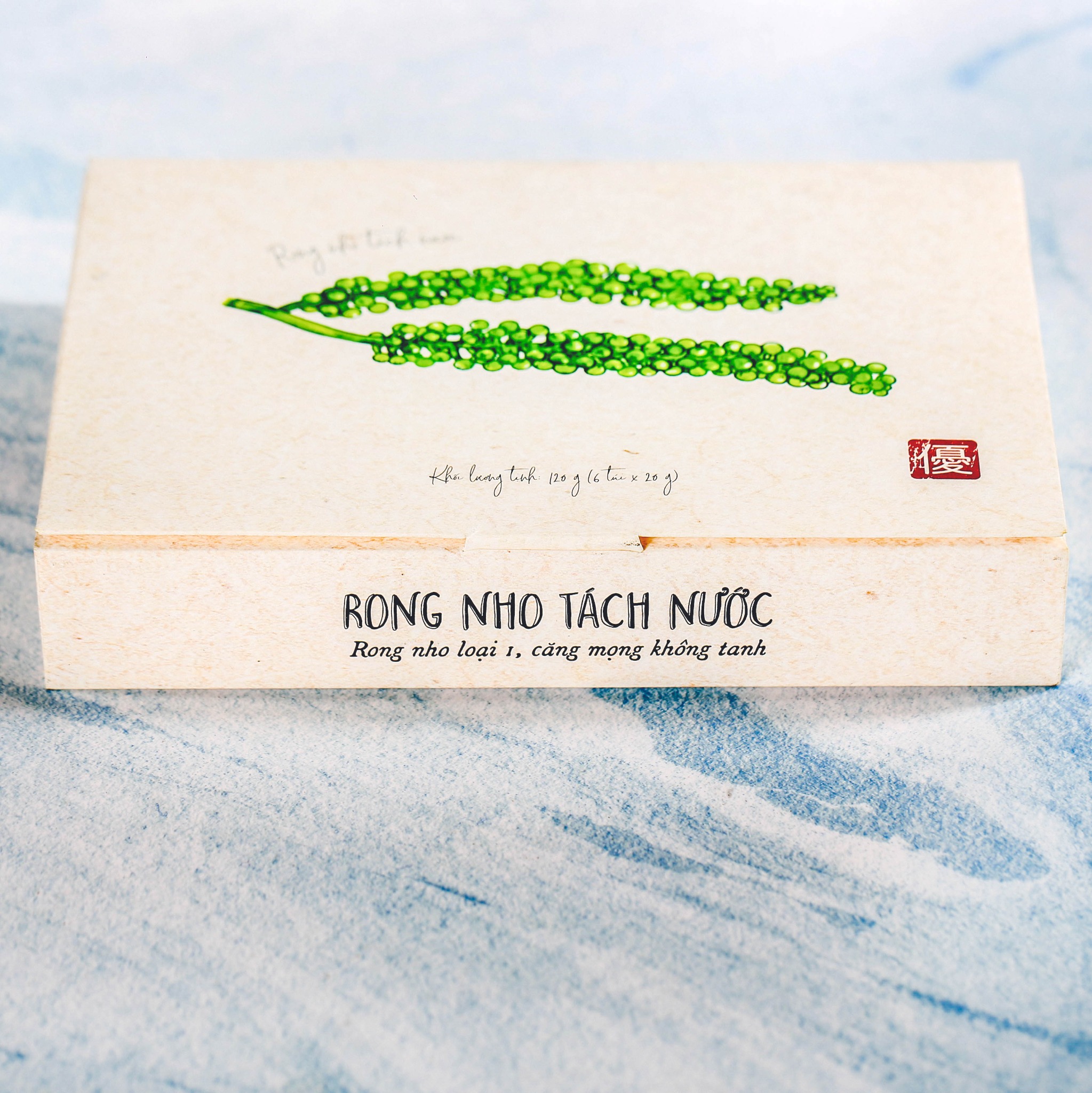 Rong nho tách nước, 120g, hộp, mẫu kaisho, Yumsea