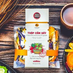 Thập cẩm sấy giòn, 400g, bịch, mẫu mawashi