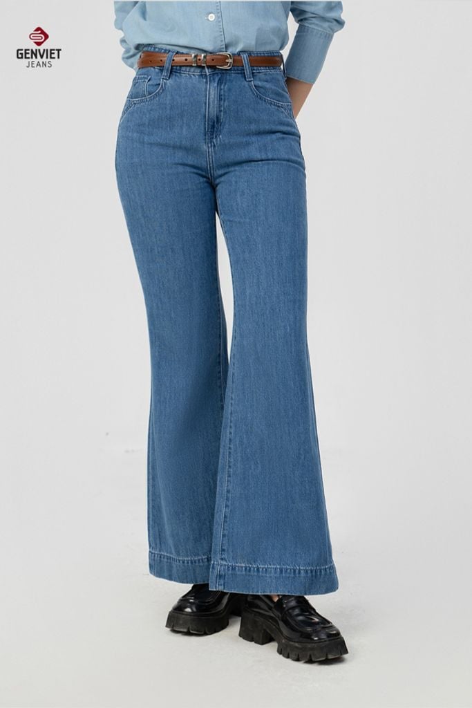 Quần Jeans Nữ Ống Vảy TQ135J8721