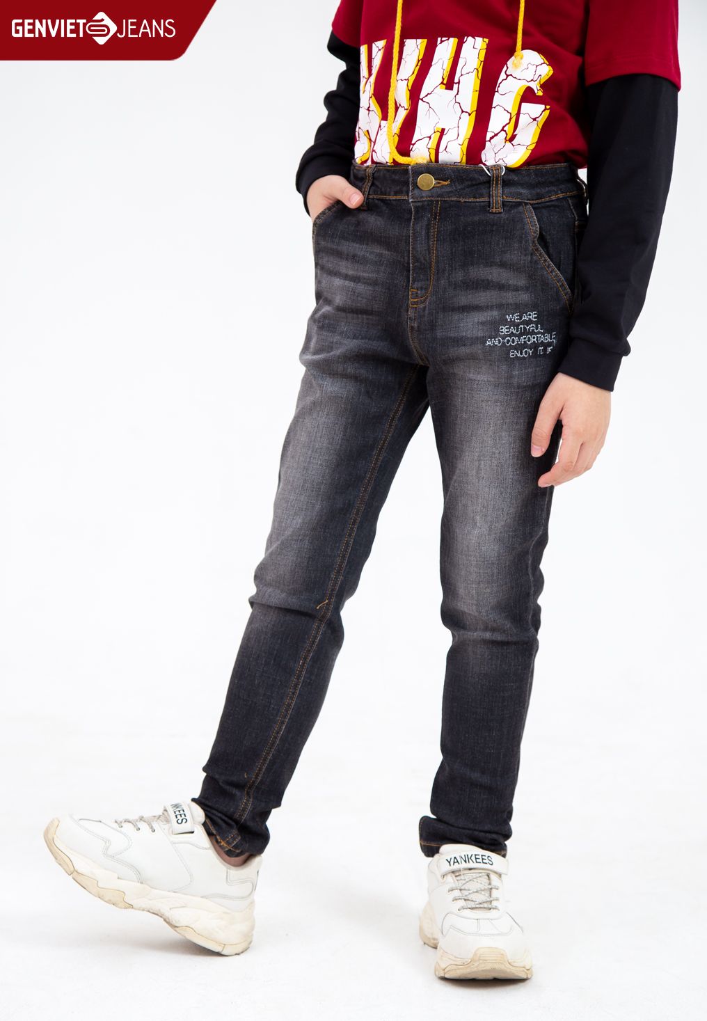  Quần Dài Bé Trai Jeans Col Ôm I1102J2075 