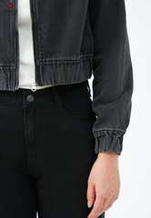 Áo Khoác Jeans Nữ  Bomber