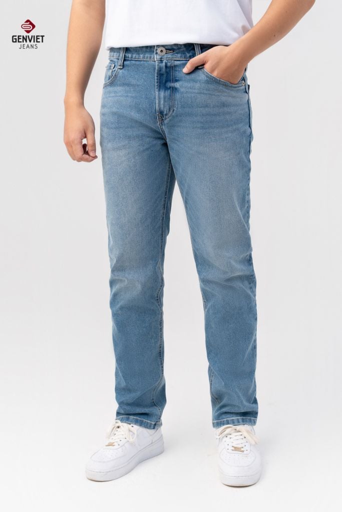 Quần Jeans Nam Ống Col Đứng DQ1108J08845