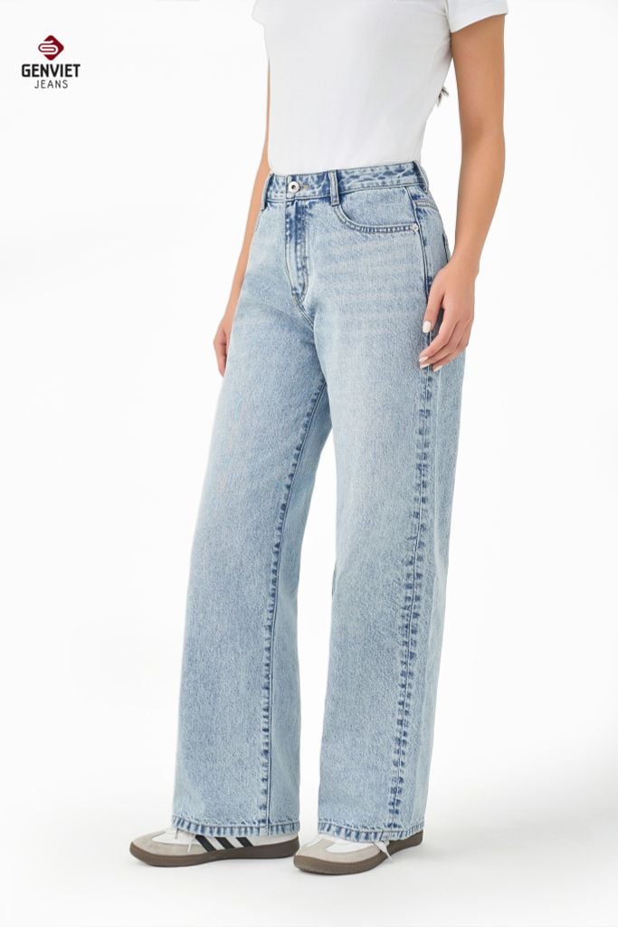Quần Jeans Nữ Suông Vừa TQ1223J08844