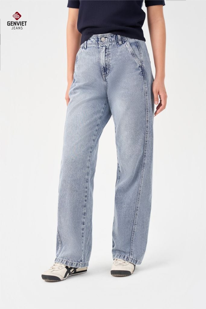 Quần Jeans Nữ Suông Vừa TQ1223J08736
