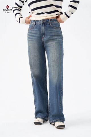 Quần Jeans Nữ Suông Vừa TQ1223J08844
