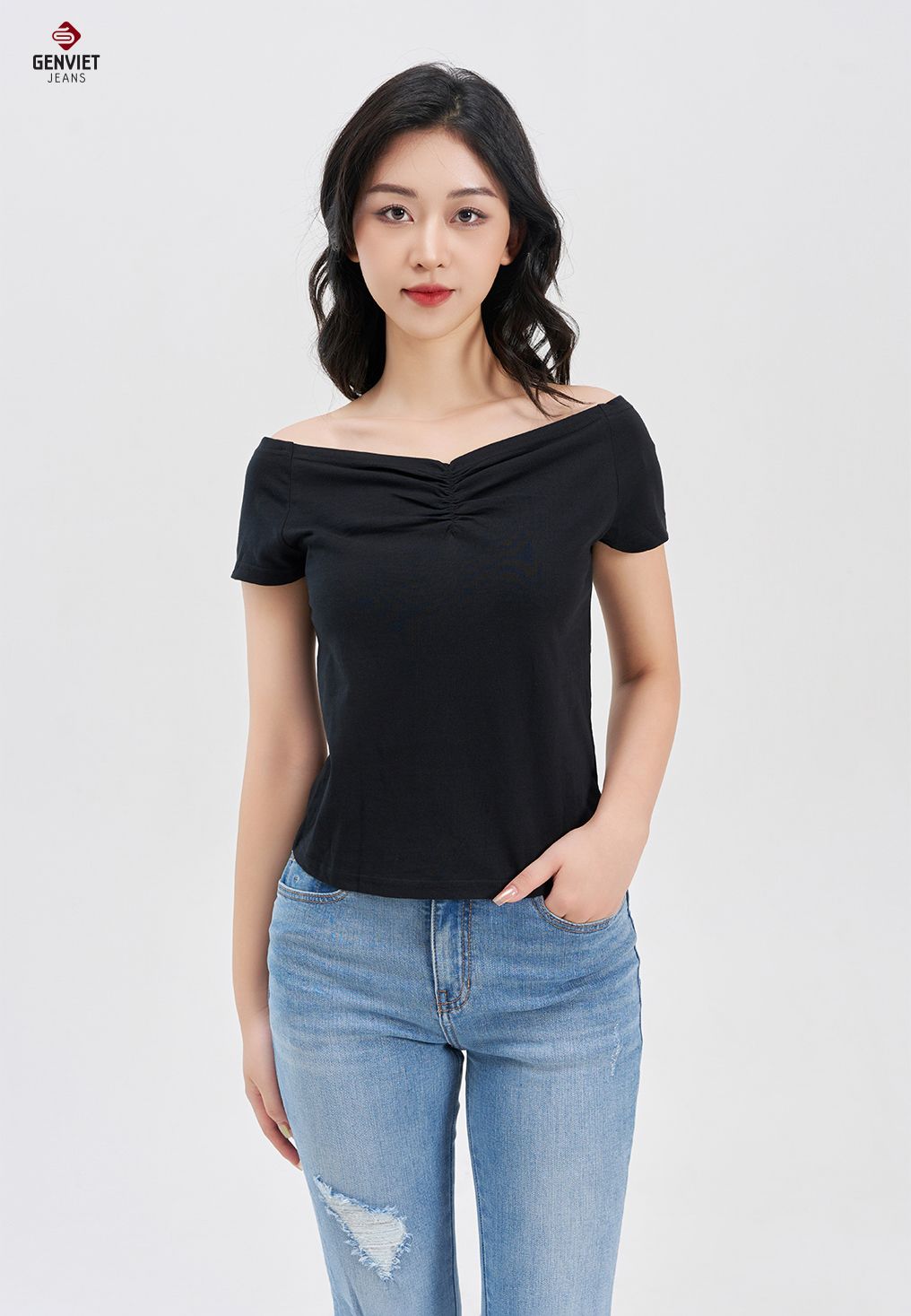  Áo Thun Cộc Tay Nữ Cotton Croptop TC329T8227 