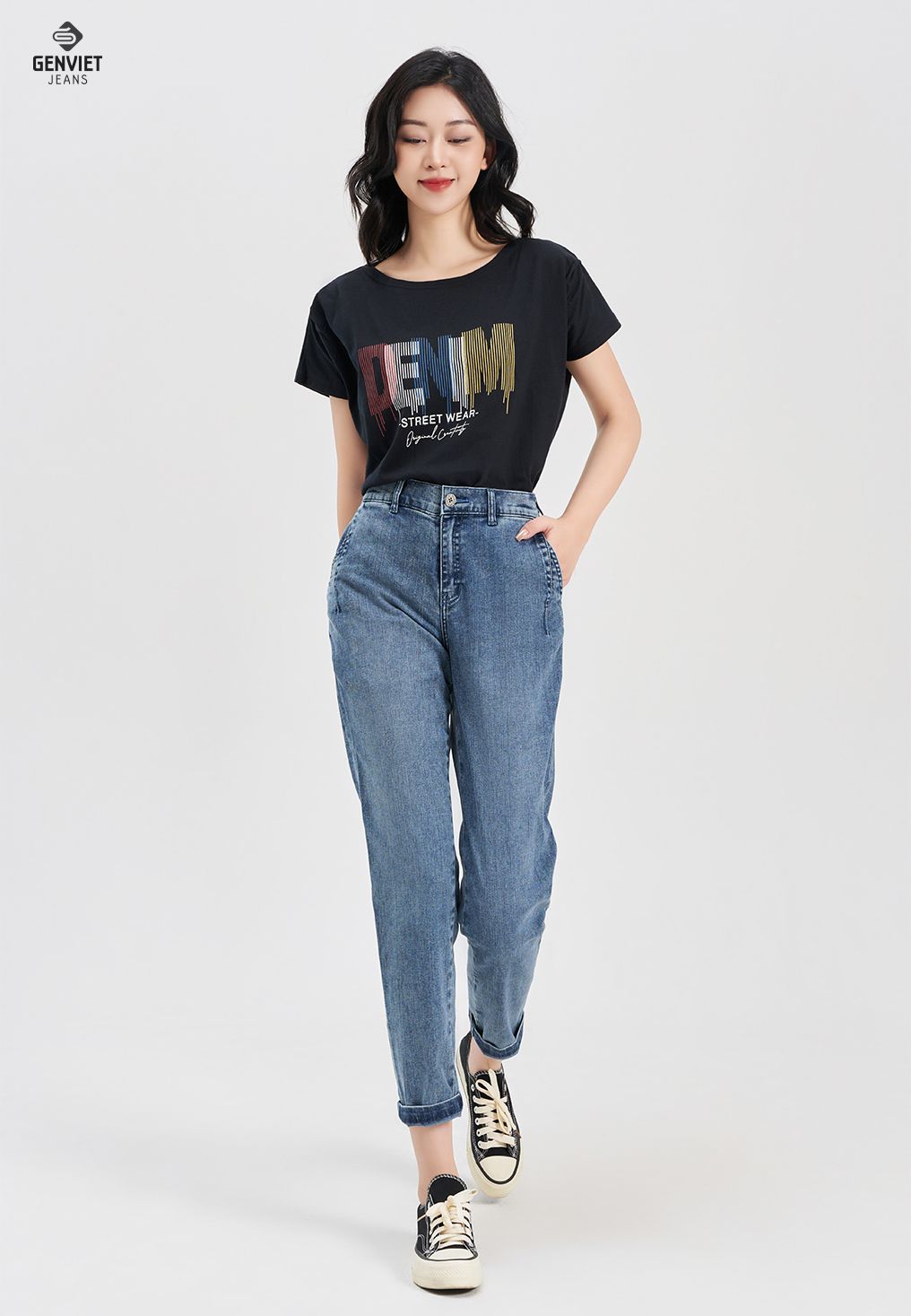  Quần Tây Dài Nữ Jeans DQ106J8149 