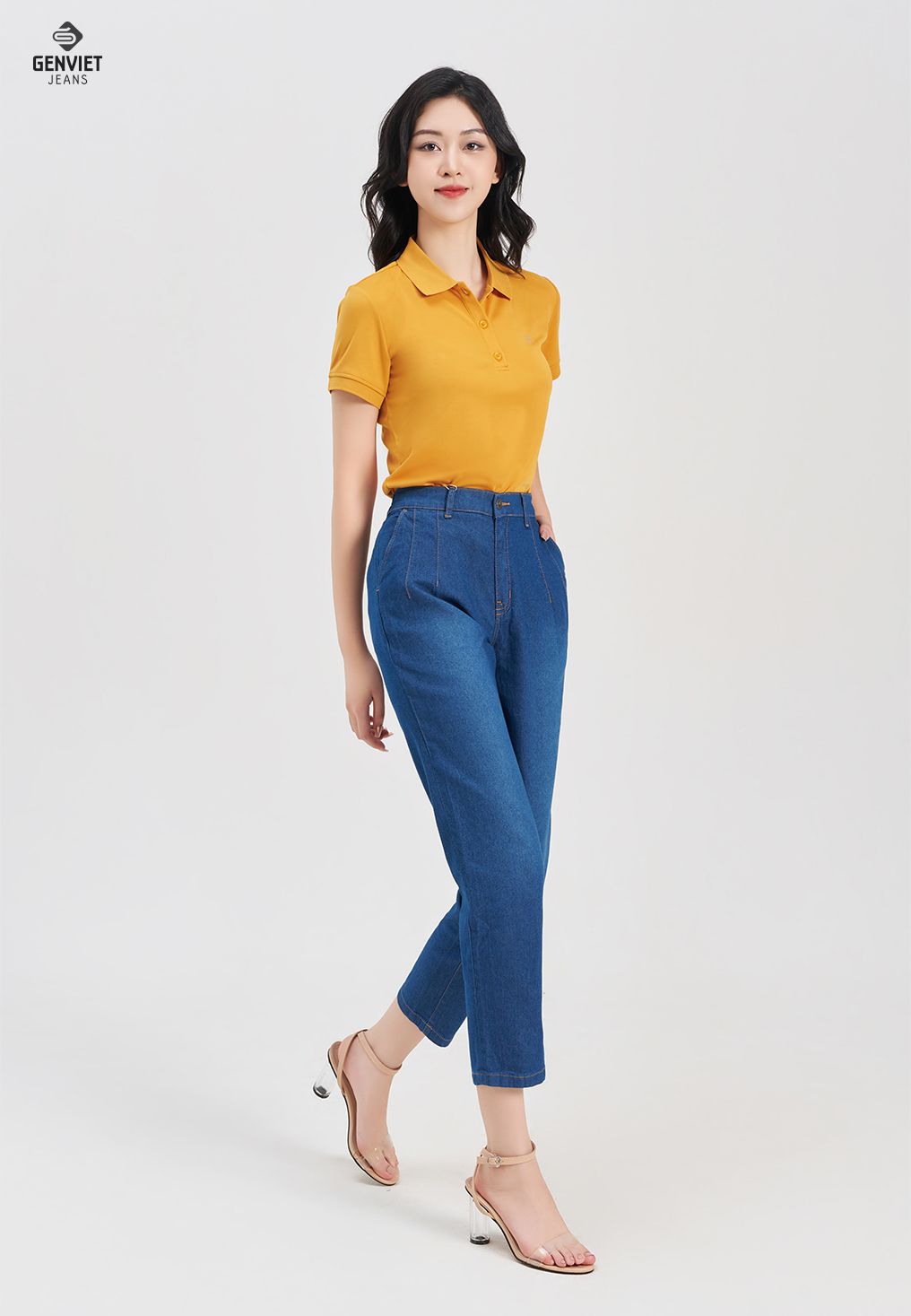  Quần Dài Nữ Jeans Baggy DQ106J8338 