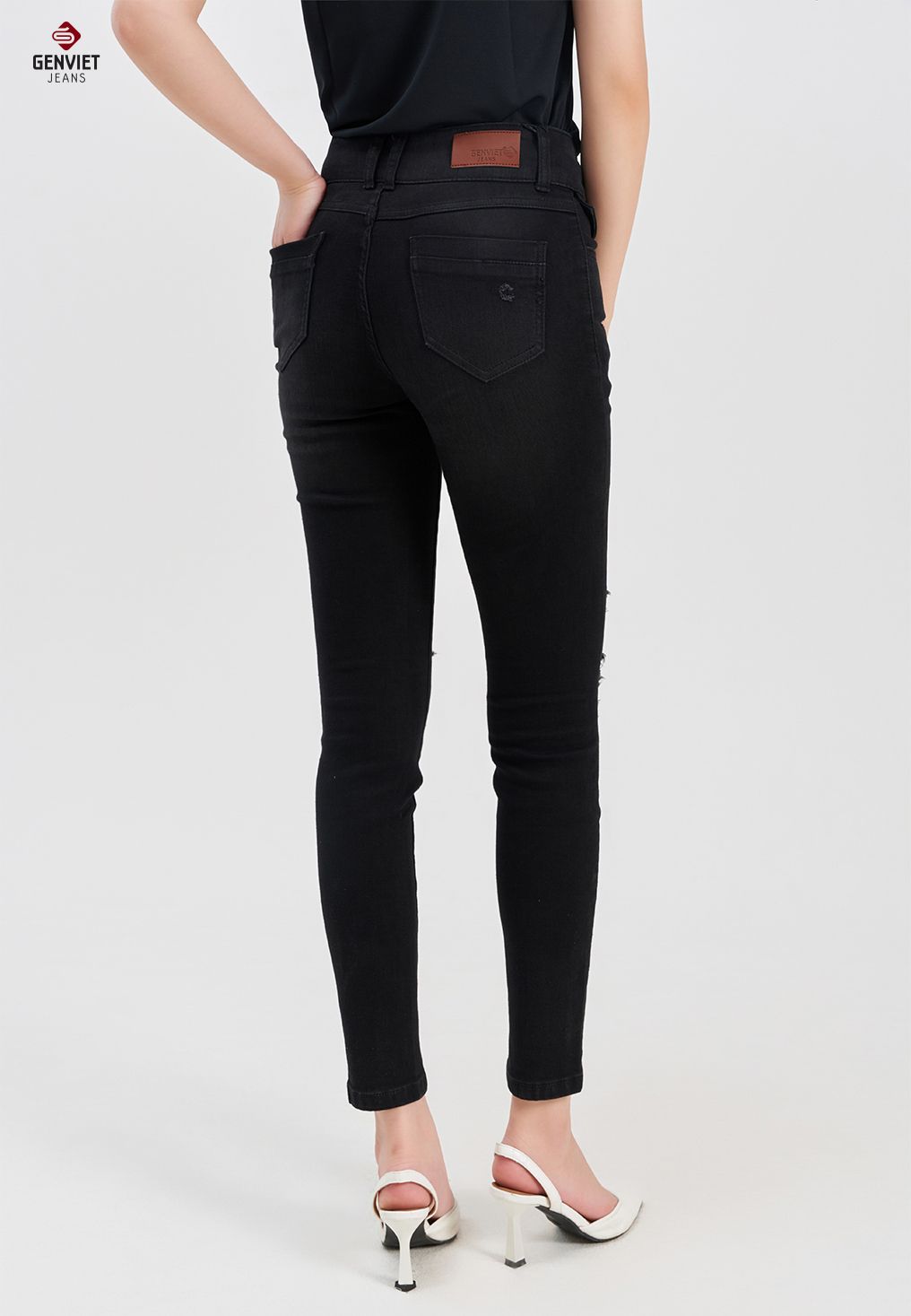  Quần Dài Nữ Jeans Col Cơ Bản TQ103J8158 