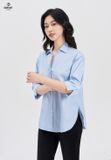  Áo Sơ Mi Dài Tay Nữ Cotton Suông Vừa DA123C8170 